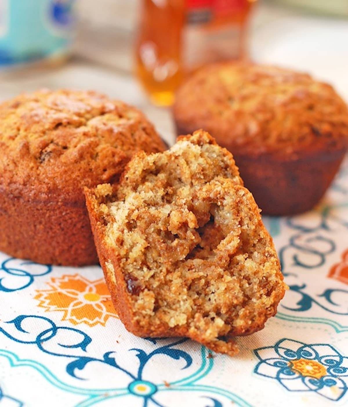This image has an empty alt attribute; its file name is raisin-bran-muffins-4.jpg